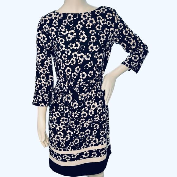 H&M Floral Black White Shift Dress 4 - Picture 6 of 15